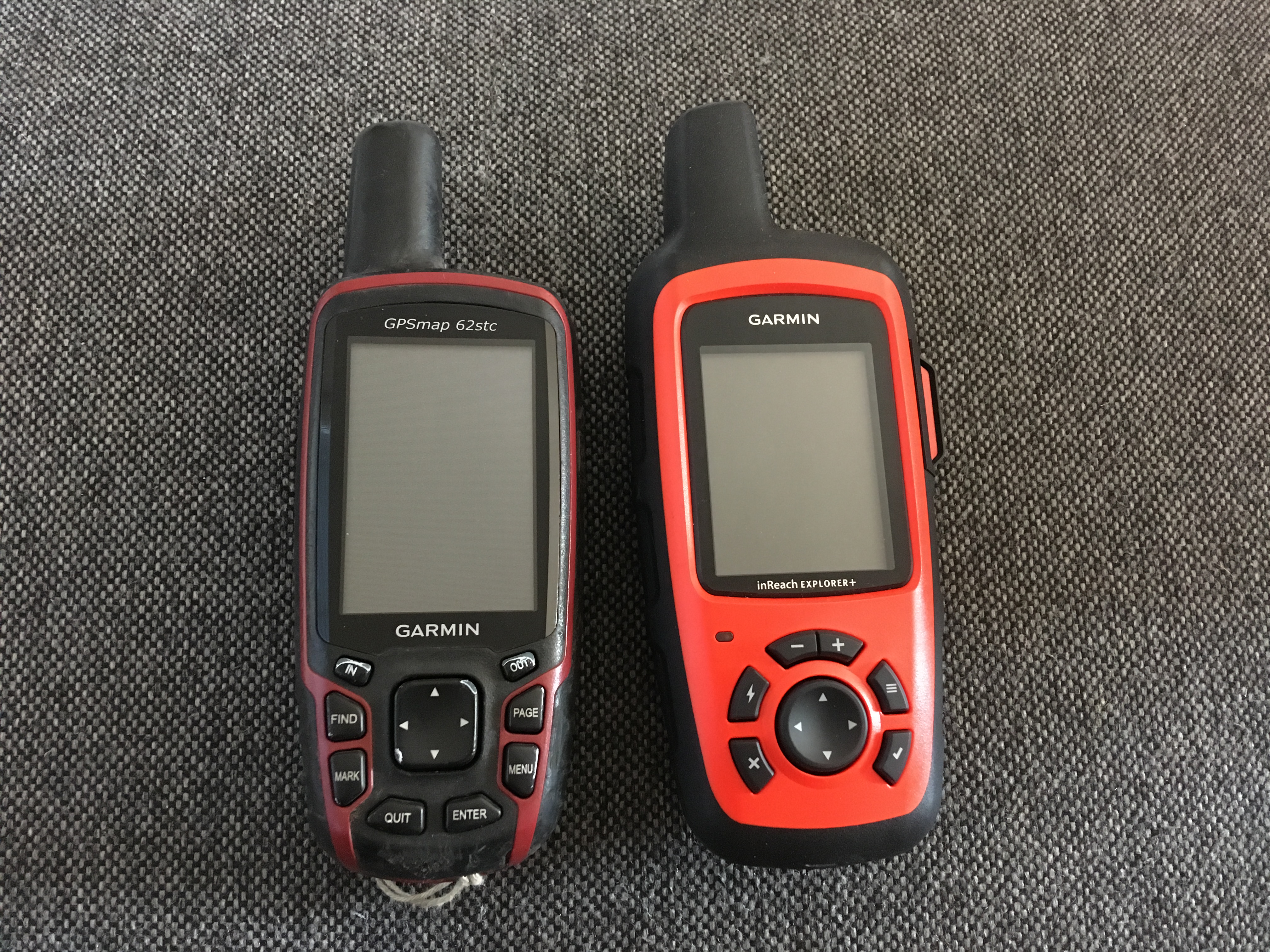 Garmin inReach Expolorer+ a porovnání s GPSMAP 62